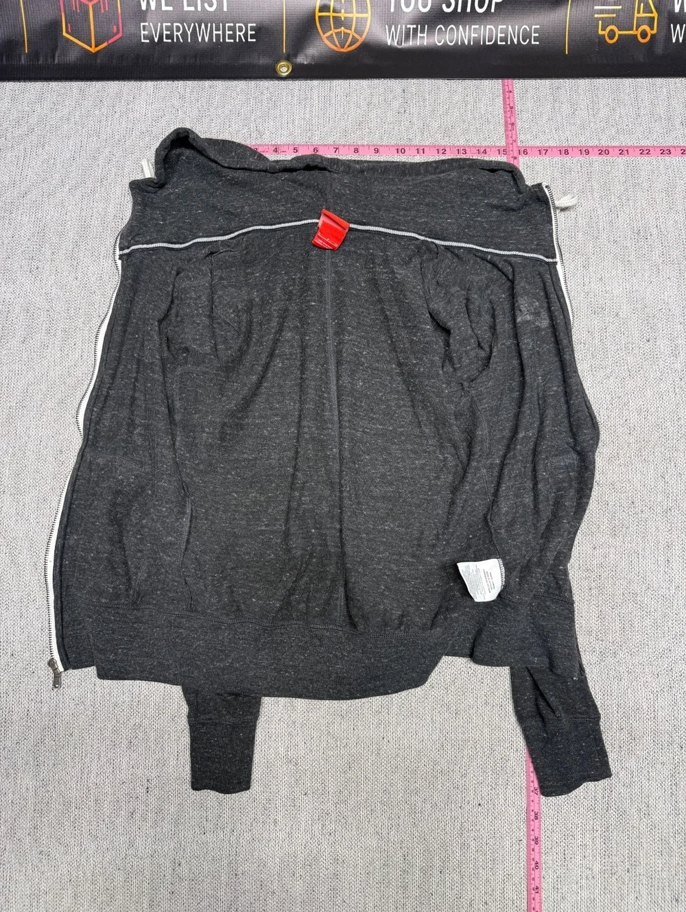Nike Gym Vintage Full Zip Hoodie Women's S Heather Gray - Picture 2 of 13